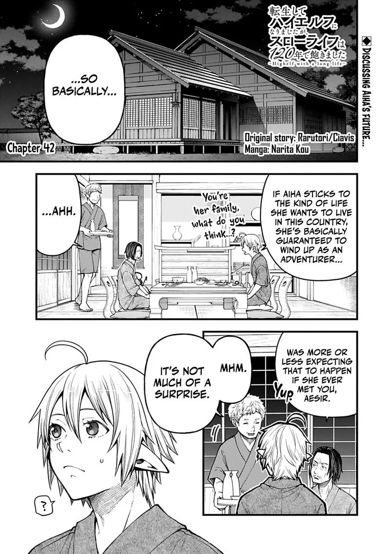 Tensei Shite High Elf ni Narimashitaga, Slow Life wa 120-nen de Akimashita Chapter 42 page 2