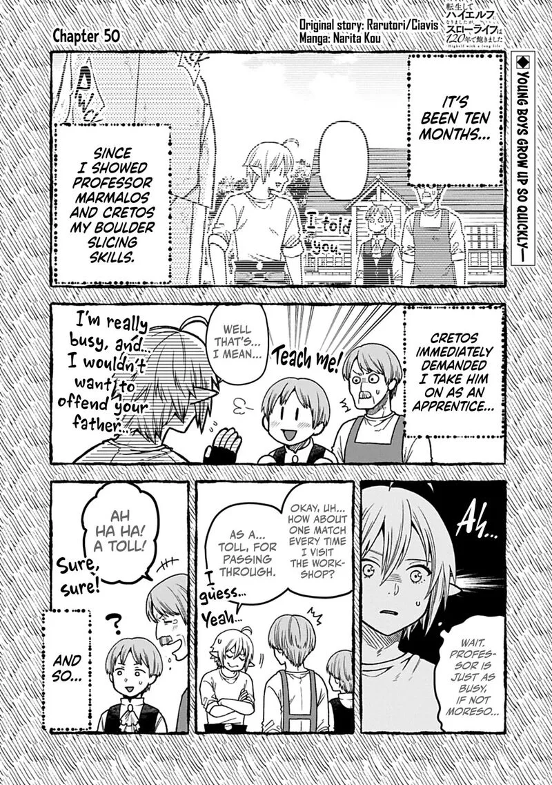 Tensei Shite High Elf ni Narimashitaga, Slow Life wa 120-nen de Akimashita Chapter 50 page 2