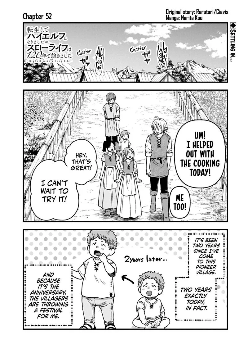 Tensei Shite High Elf ni Narimashitaga, Slow Life wa 120-nen de Akimashita Chapter 52 page 2