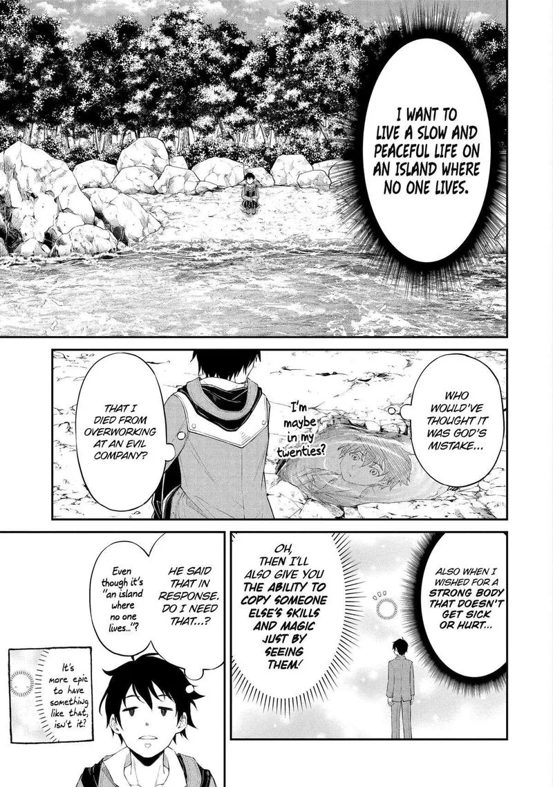Tenseishitara Saikyou Shutachi ga Sumau Shima deshita. Kono Shima de Slow Life wo Tanoshimimasu Chapter 1 page 8