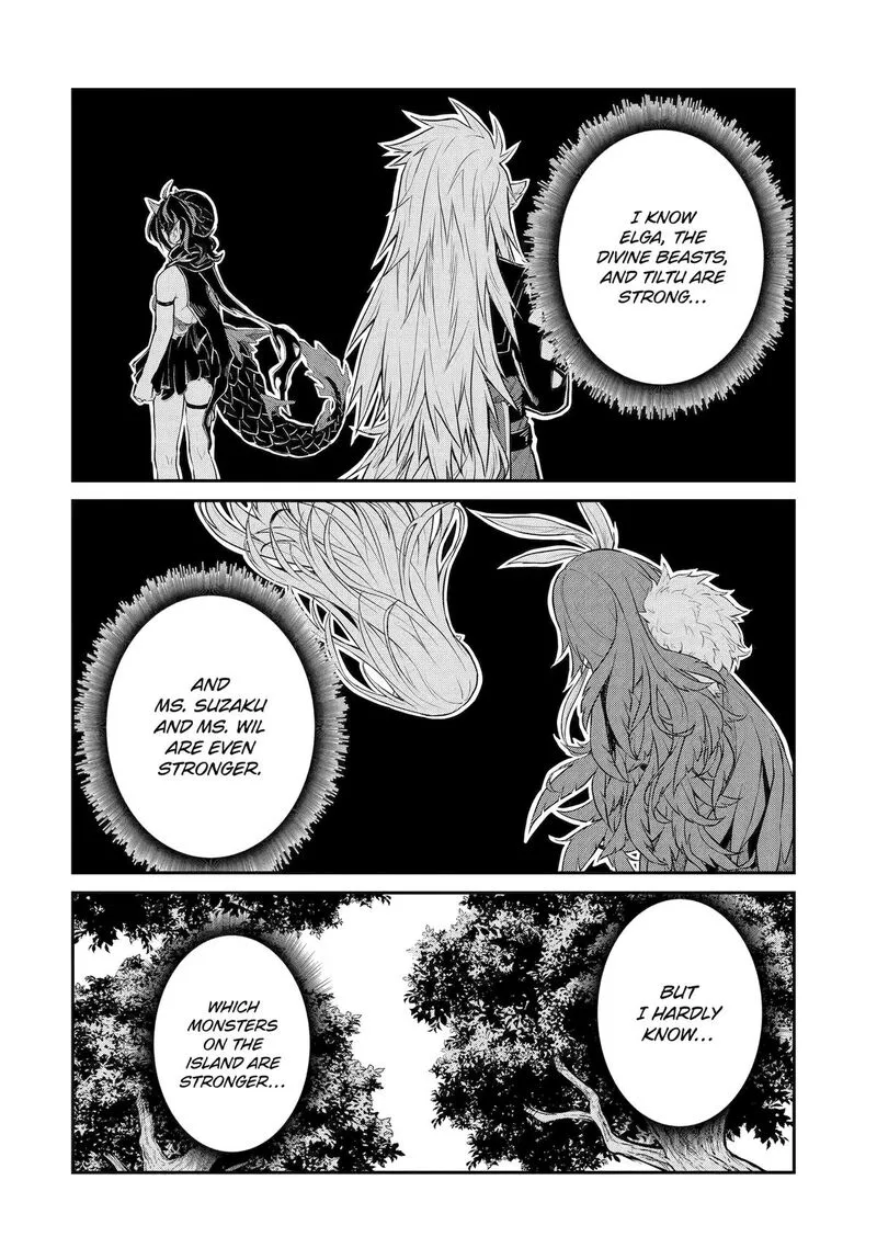 Tenseishitara Saikyou Shutachi ga Sumau Shima deshita. Kono Shima de Slow Life wo Tanoshimimasu Chapter 28 page 34