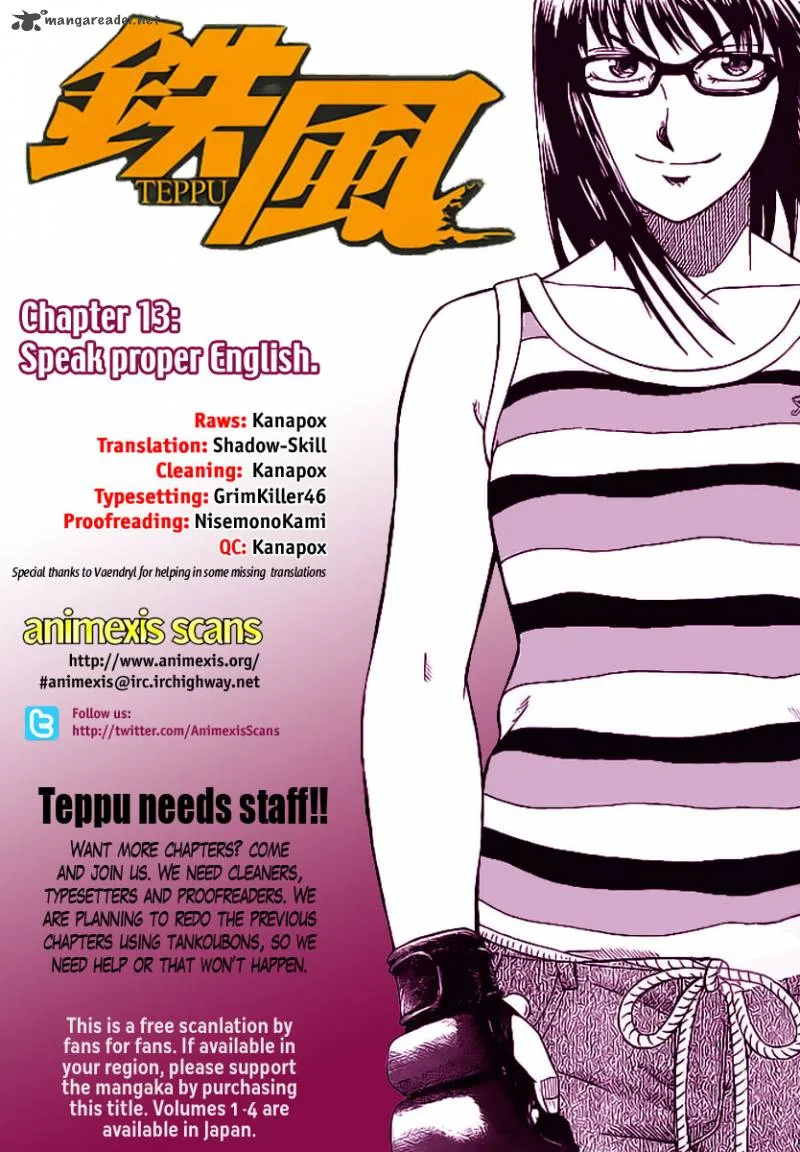Teppu Chapter 13 page 1