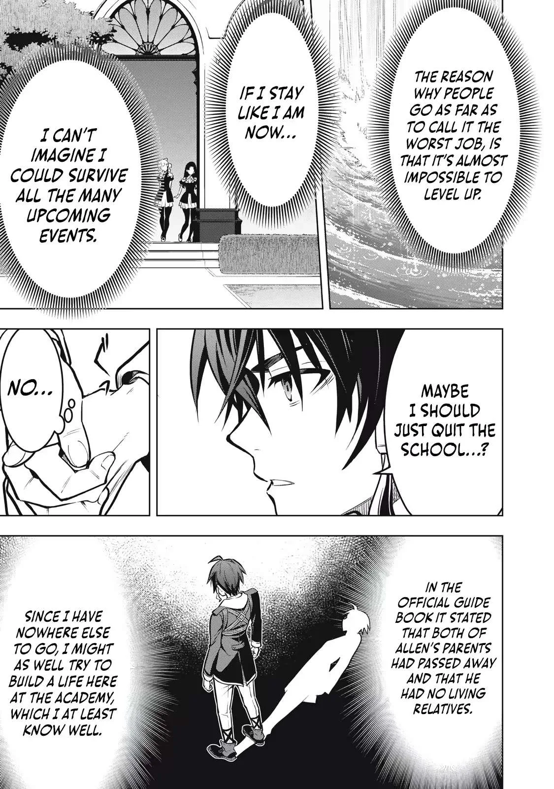 The Academy's Strongest Mob Healer ~ I Reincarnated as a Mob in a Death Game World, Got the Terrible Draw of "Healer" As My Job, and Became the Strongest Using My Knowledge of the Game Chapter 1.1 page 23