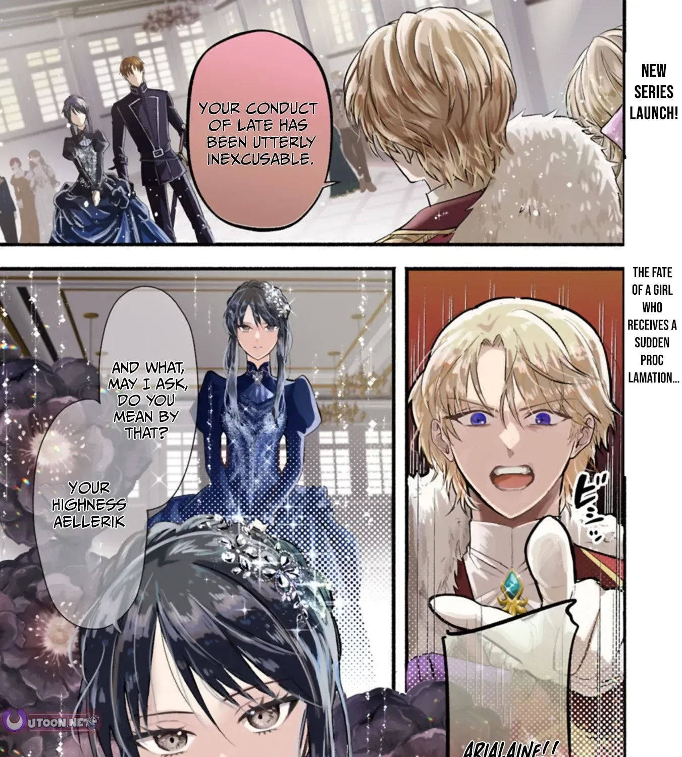 The Banishment of Lady Arialaine, the Duke's Daughter Chapter 1 page 2