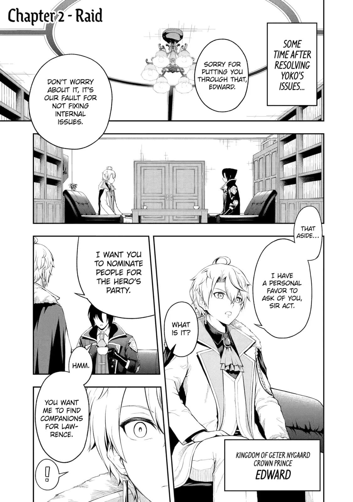 The Corrupt Guildmaster Is Beloved by the Banished Chapter 2 page 1