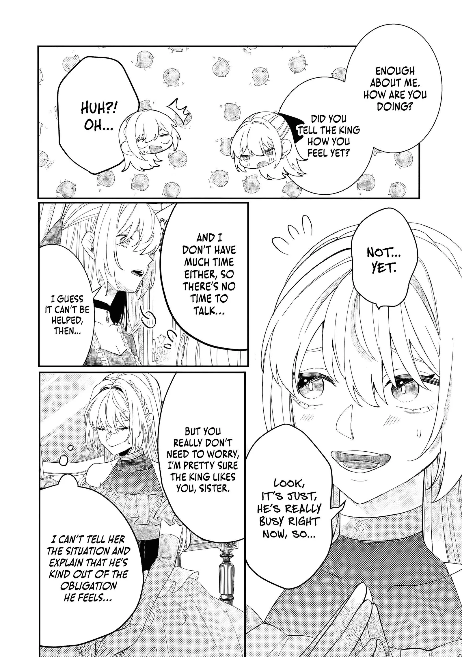 The Cruel King I'm Marrying as a Substitute Bride is My First Love?! Chapter 12.2 page 7