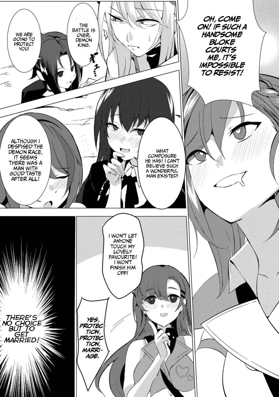 The Demon King Who Joked About Wooing the Female Heroes, Only to Be Abducted and Forced Into a Newlywed Life Chapter 1 page 17