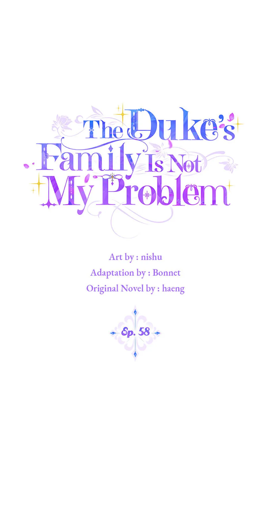 The Duke's Family Is Not My Problem Chapter 58 page 1