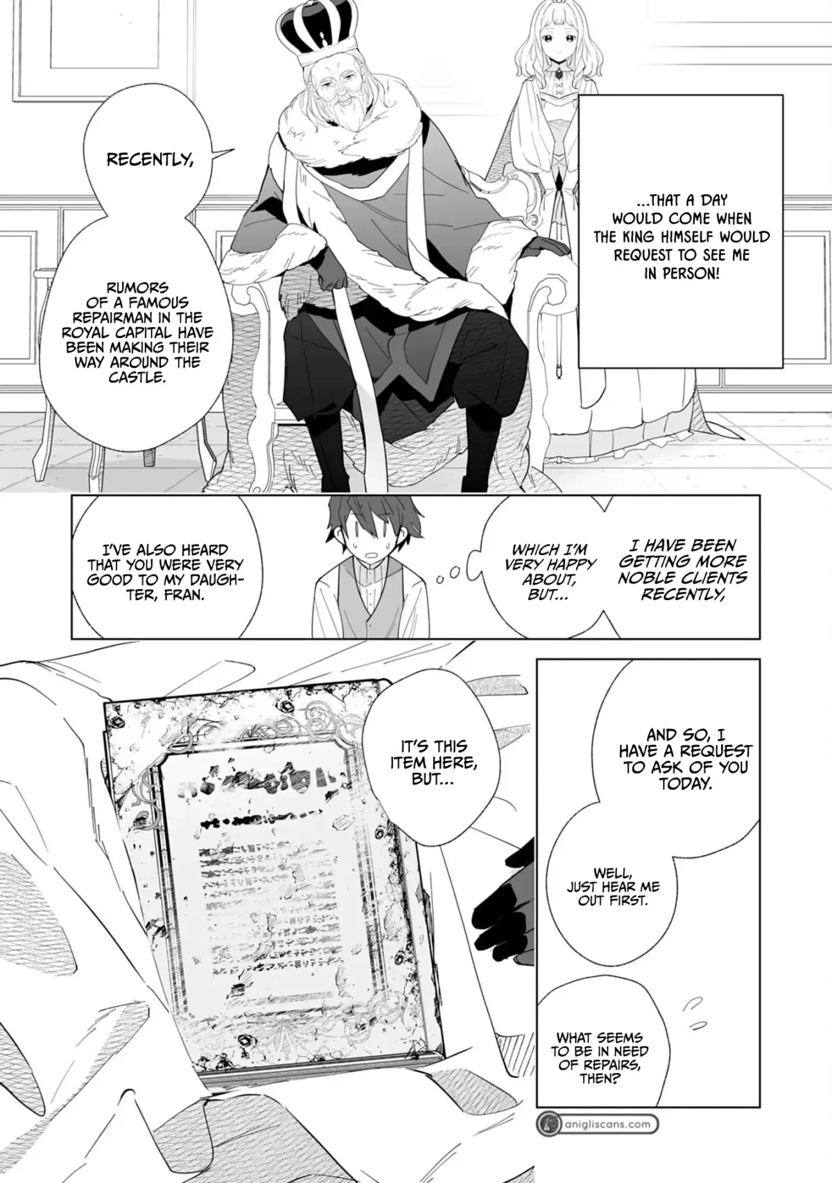 The Exiled Former Errand Boy Is Now Known as the Greatest Repairman Through His Extraordinary Skills ~Requests From SSS-Rank Parties and Royalty Keep Coming~ Chapter 5 page 8