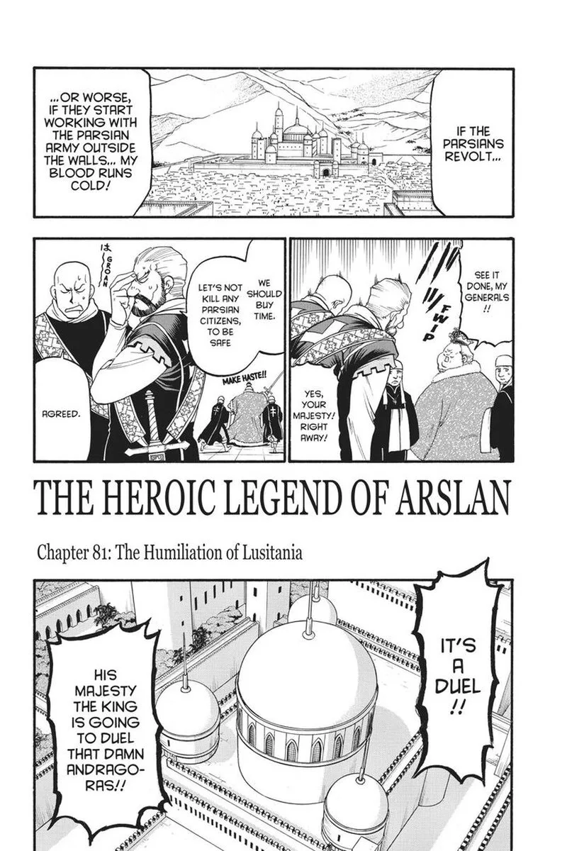 The Heroic Legend of Arslan (ARAKAWA Hiromu) Chapter 81 page 2