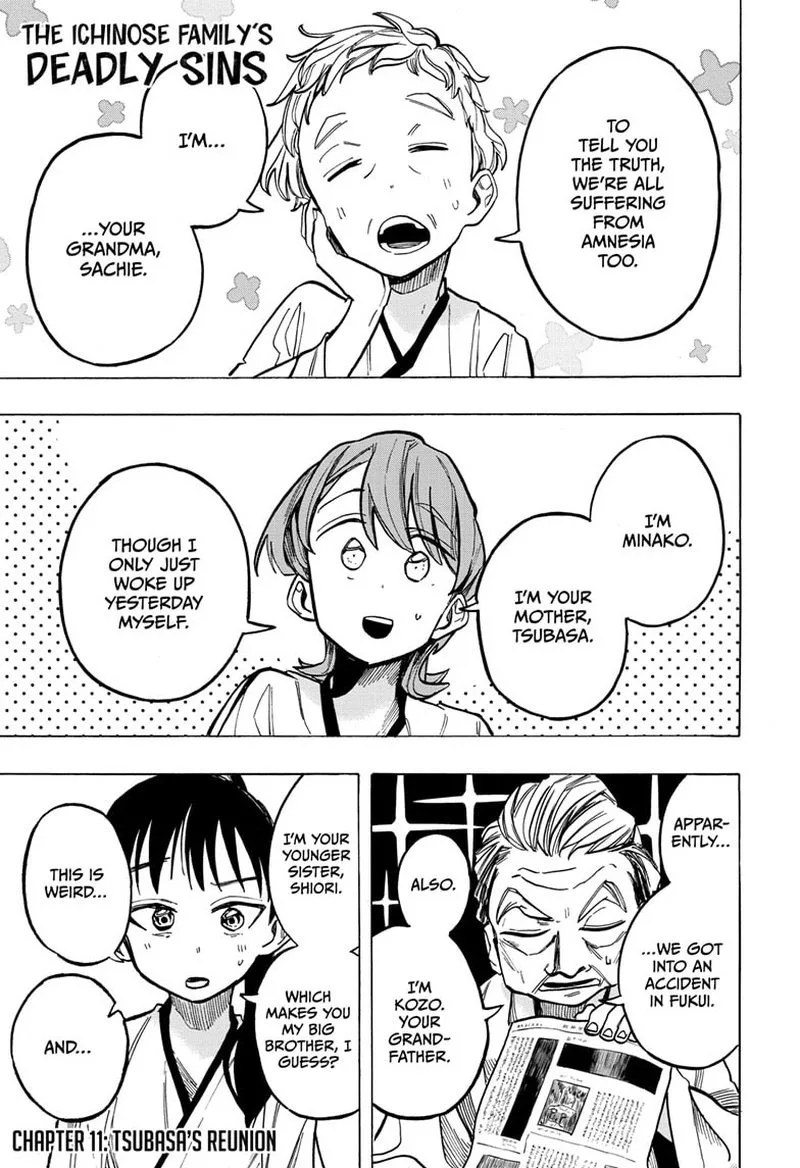 The Ichinose Family's Deadly Sins Chapter 11 page 1