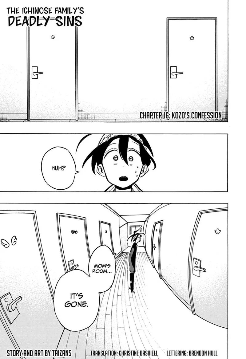 The Ichinose Family's Deadly Sins Chapter 16 page 1