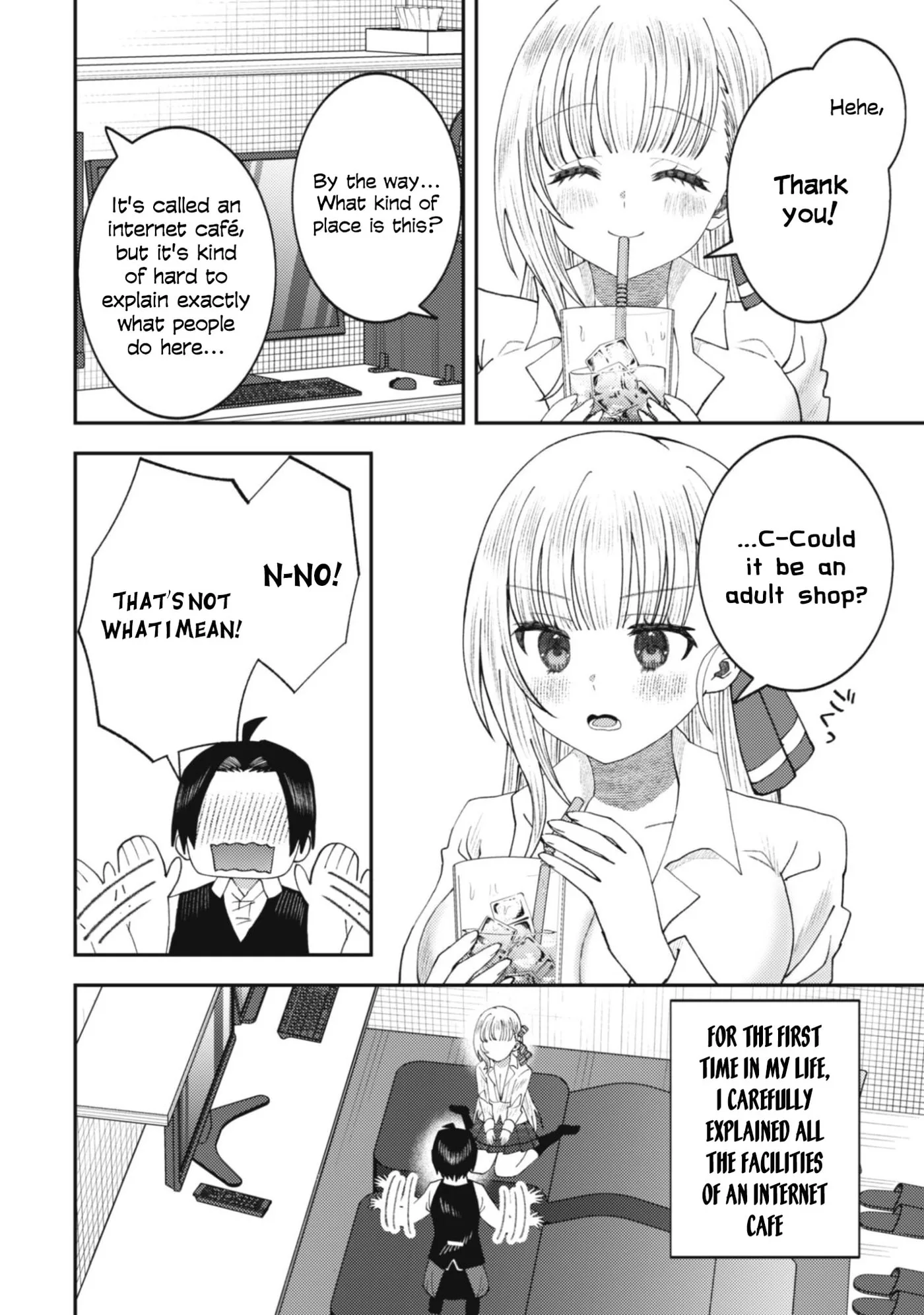 The Internet Café Where I Work Somehow Became a Hangout Spot for Beautiful Girls. Chapter 1 page 17