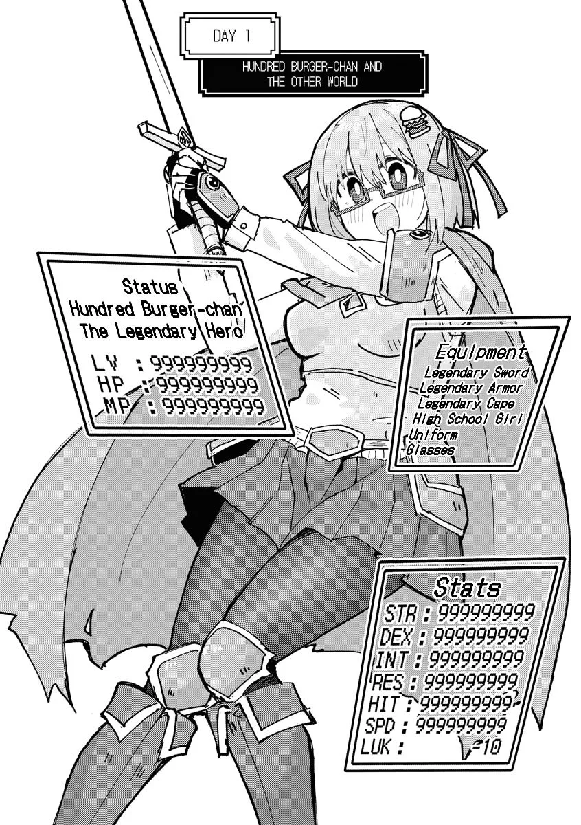 The Isekai Reincarnation Sketchbook of Hundred Burger-chan Chapter 1 page 7