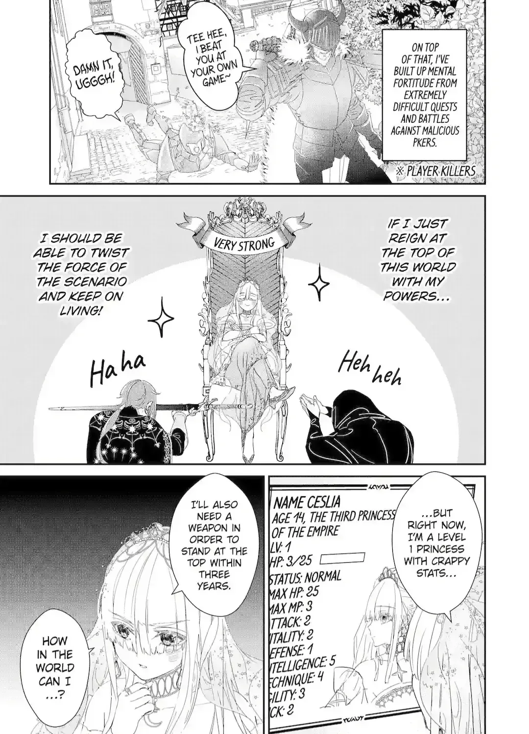 The Newbie Princess Doesn't Want a Game Over! Survive Through the Power of Simping Chapter 0.1 page 50