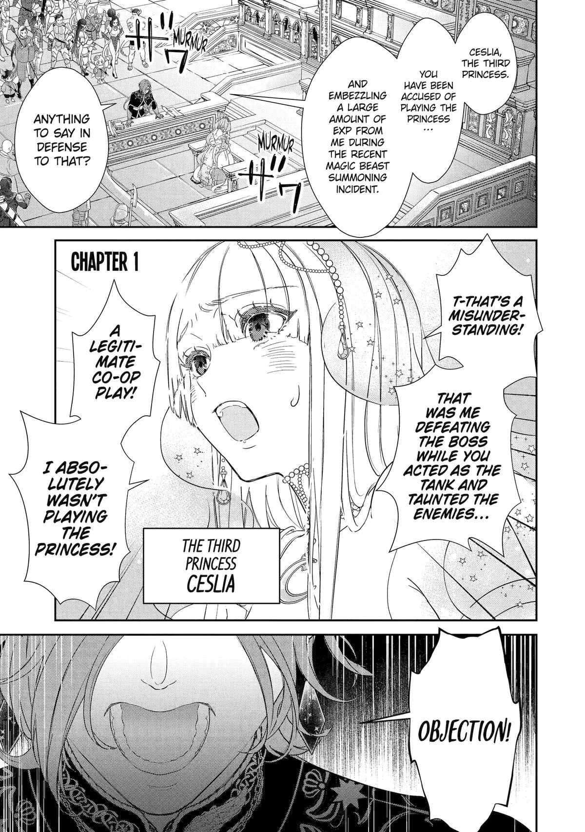 The Newbie Princess Doesn't Want a Game Over! Survive Through the Power of Simping Chapter 1 page 1