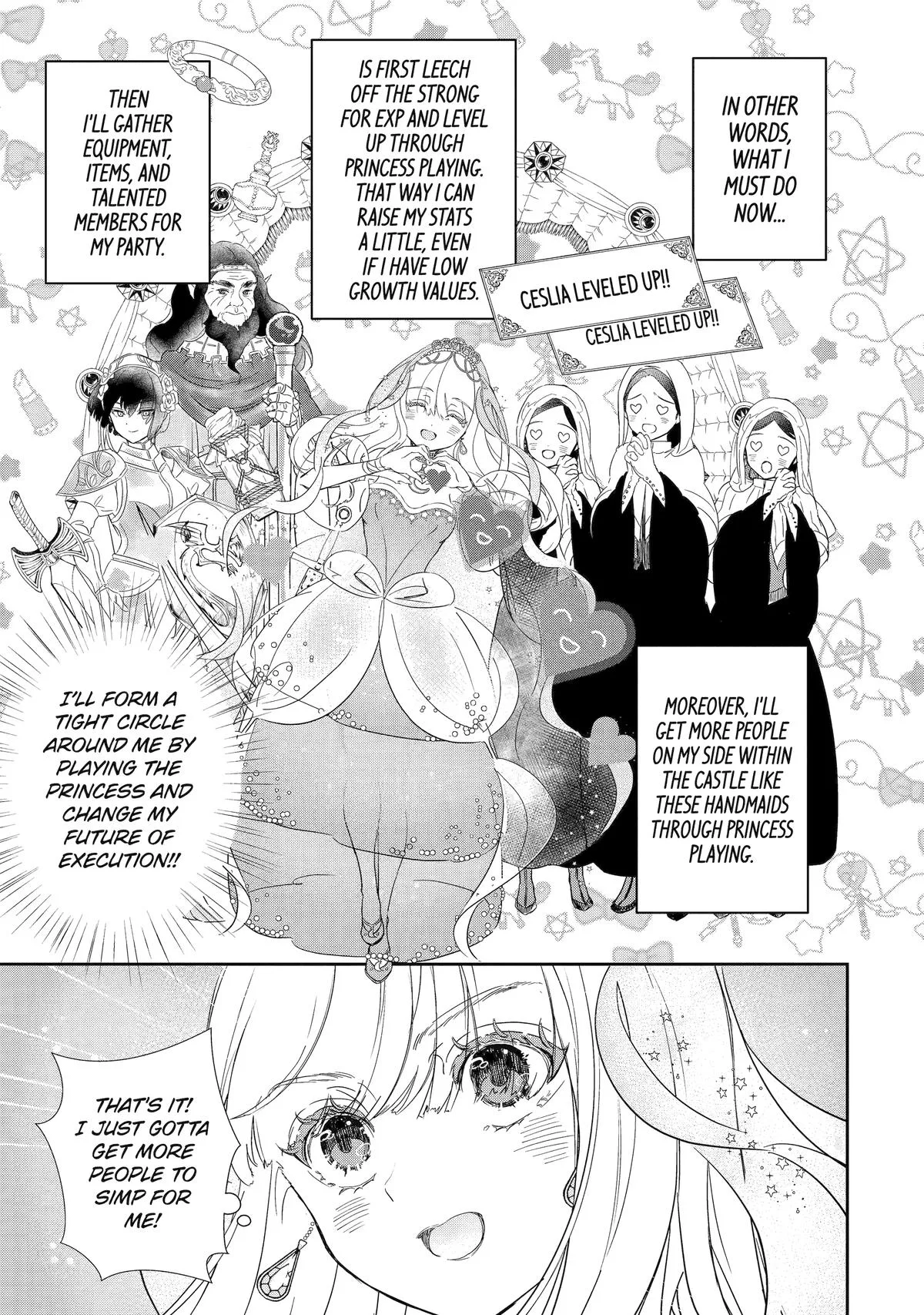 The Newbie Princess Doesn't Want a Game Over! Survive Through the Power of Simping Chapter 1 page 24
