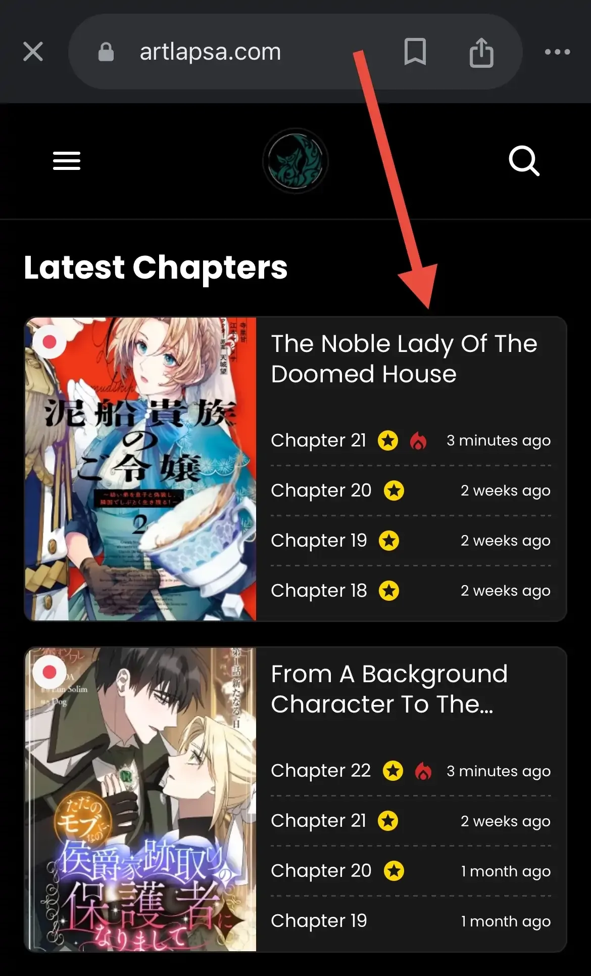 The Noble Lady of the Doomed House Chapter 12 page 1