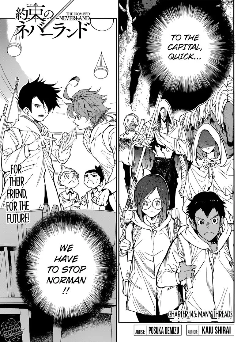 The Promised Neverland Chapter 145 page 1