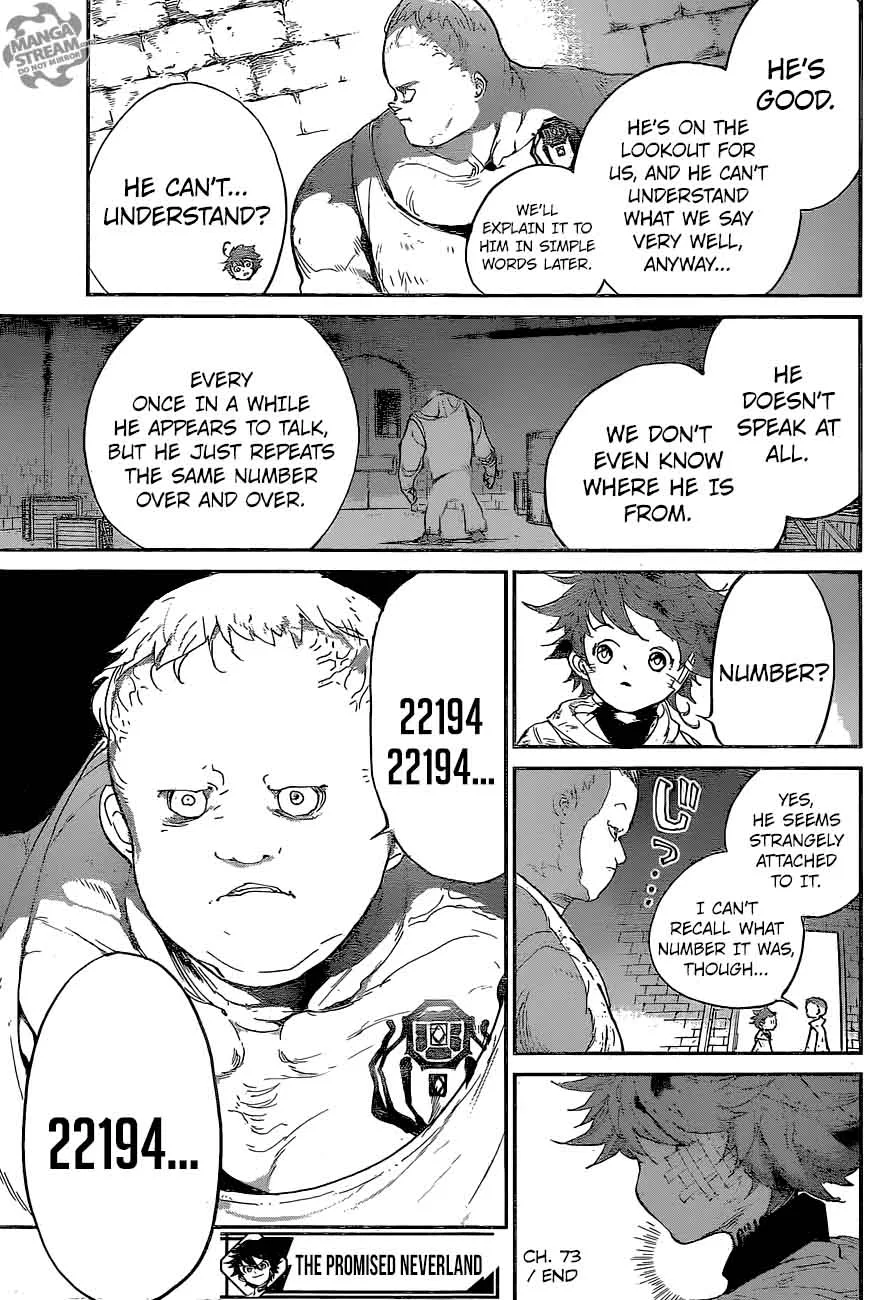The Promised Neverland Chapter 73 page 19