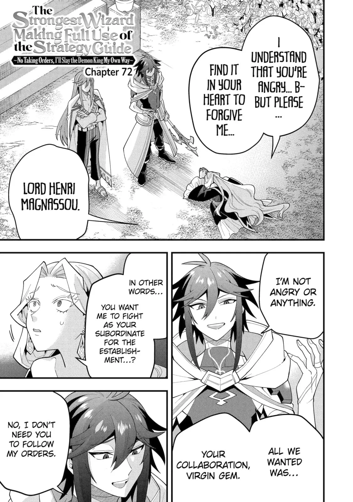 The Strongest Wizard Making Full Use of the Strategy Guide -No Taking Orders, I’ll Slay the Demon King My Own Way- Chapter 72.1 page 1