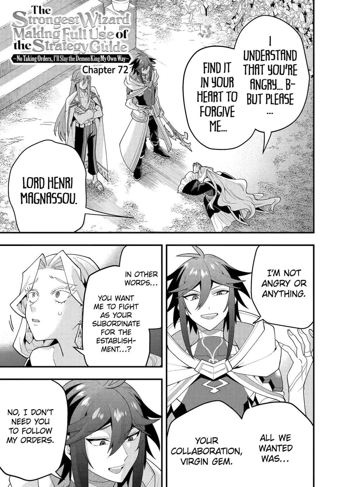 The Strongest Wizard Making Full Use of the Strategy Guide -No Taking Orders, I’ll Slay the Demon King My Own Way- Chapter 72 page 1