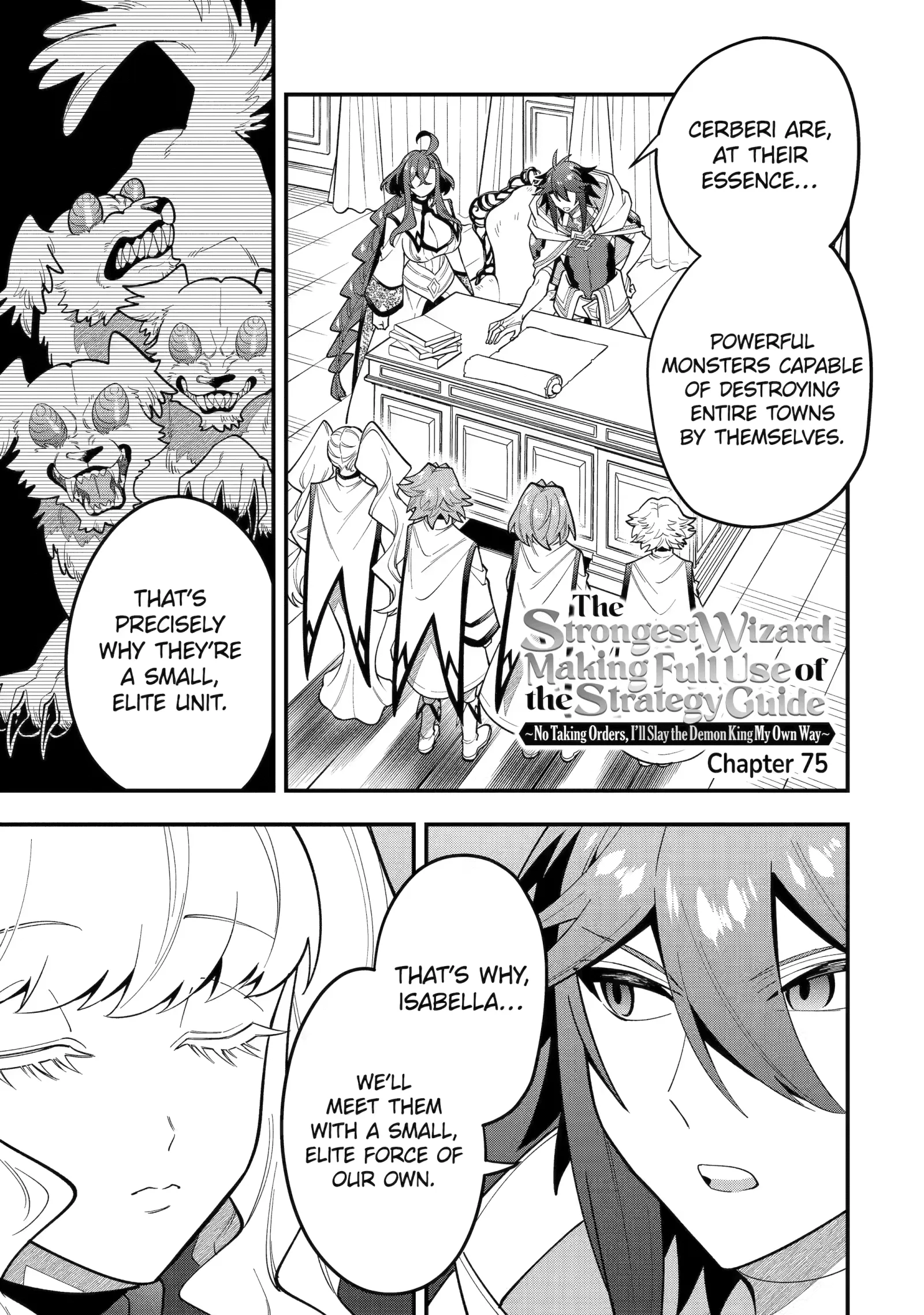 The Strongest Wizard Making Full Use of the Strategy Guide -No Taking Orders, I’ll Slay the Demon King My Own Way- Chapter 75 page 1