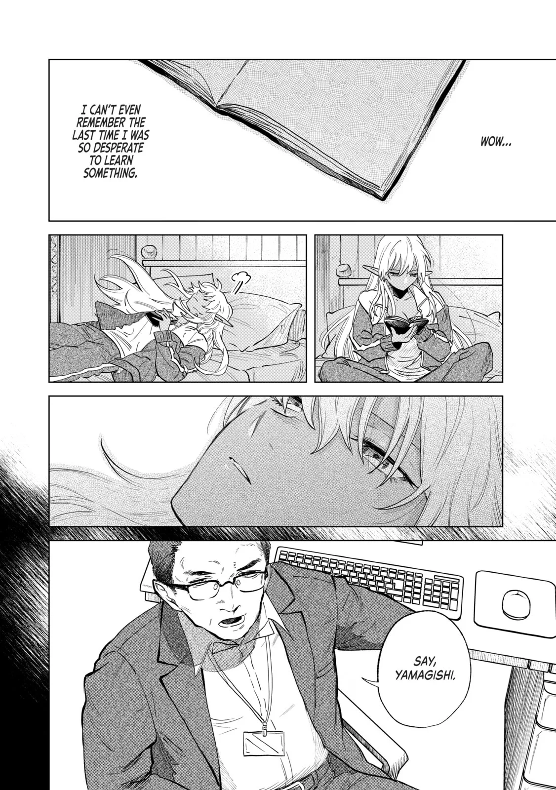 This Alluring Dark Elf Has the Heart of a Middle-Aged Man! Chapter 1 page 28