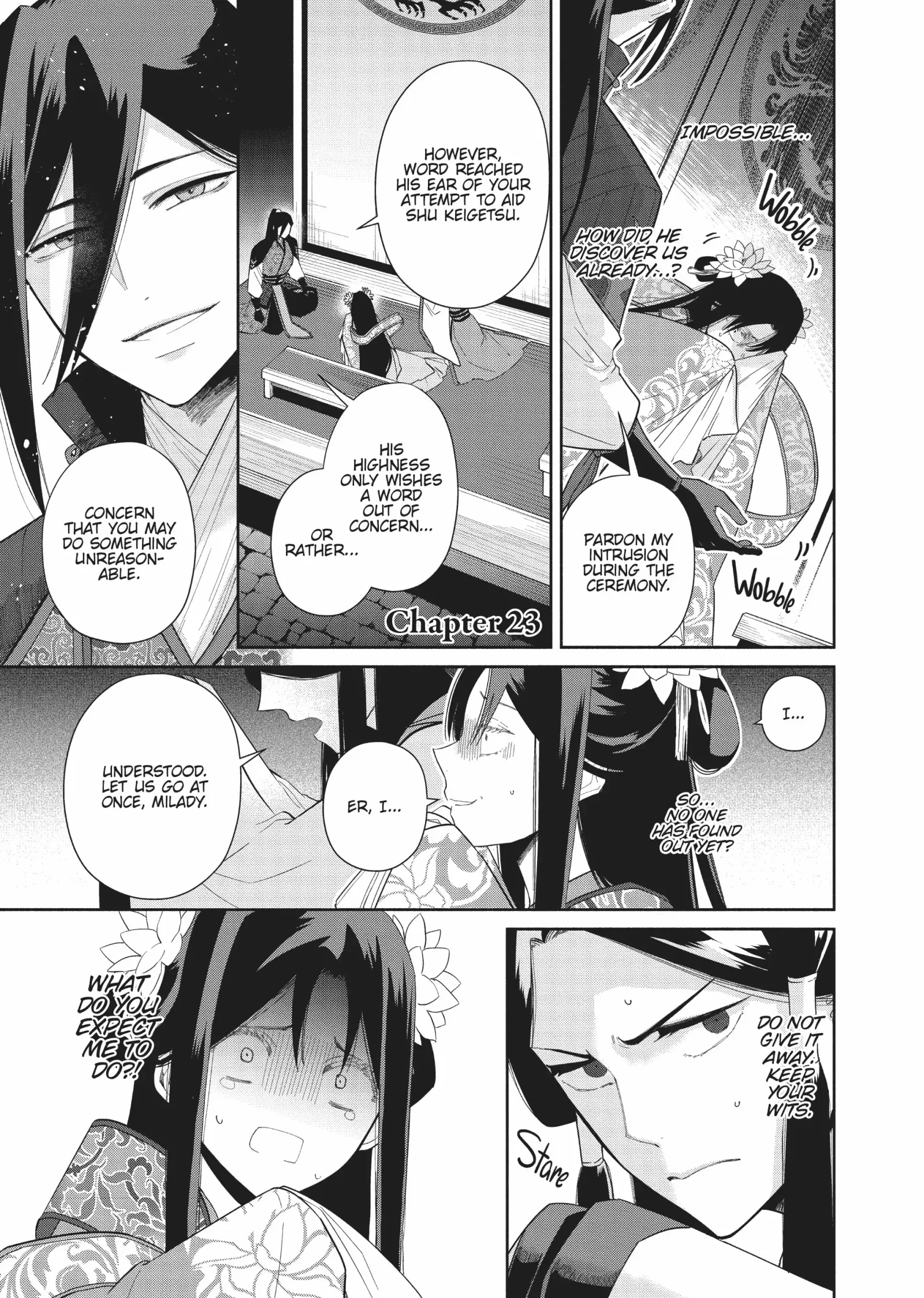 Though I am an Inept Villainess ~Tale of the Butterfly-Rat Swap in the Maiden Court~ Chapter 23 page 1