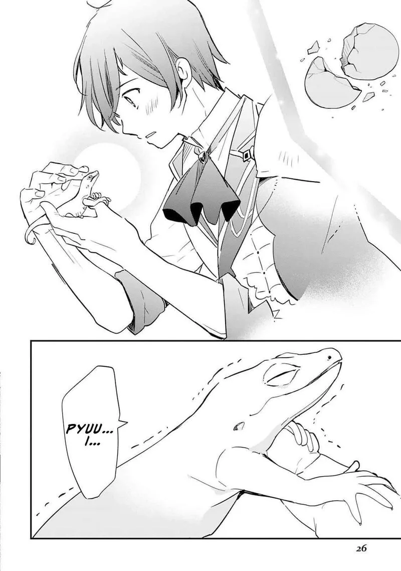 Tokage (Hontou wa Shinryuu) wo Shoukan Shita Seijuu Tsukai, Ryuu no Senaka de Kaitaku Life Chapter 1 page 27