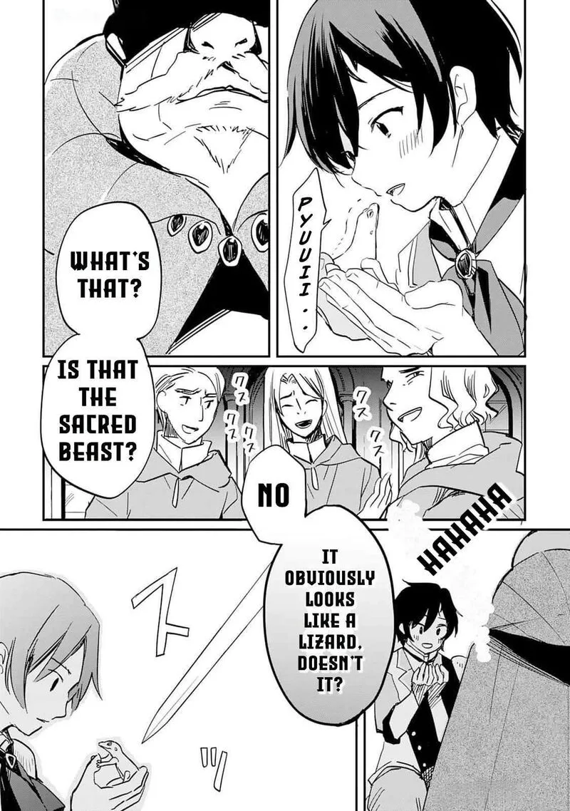 Tokage (Hontou wa Shinryuu) wo Shoukan Shita Seijuu Tsukai, Ryuu no Senaka de Kaitaku Life Chapter 1 page 28