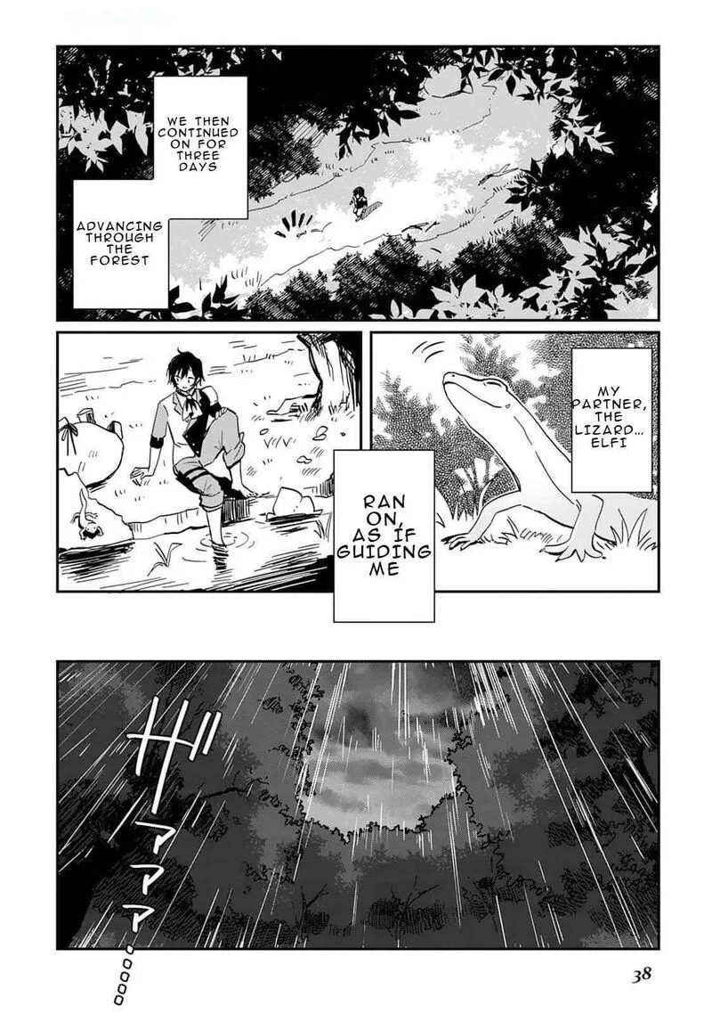 Tokage (Hontou wa Shinryuu) wo Shoukan Shita Seijuu Tsukai, Ryuu no Senaka de Kaitaku Life Chapter 1 page 39