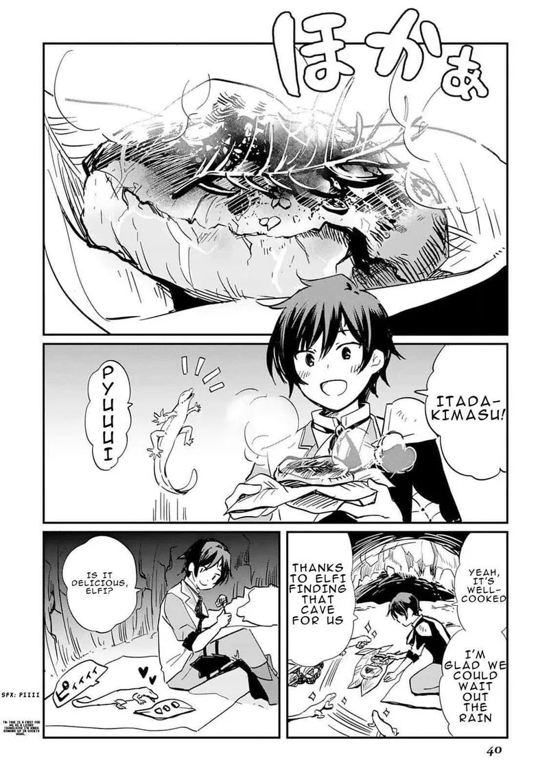 Tokage (Hontou wa Shinryuu) wo Shoukan Shita Seijuu Tsukai, Ryuu no Senaka de Kaitaku Life Chapter 1 page 41