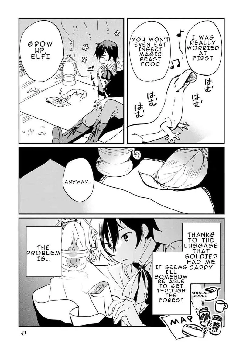 Tokage (Hontou wa Shinryuu) wo Shoukan Shita Seijuu Tsukai, Ryuu no Senaka de Kaitaku Life Chapter 1 page 42