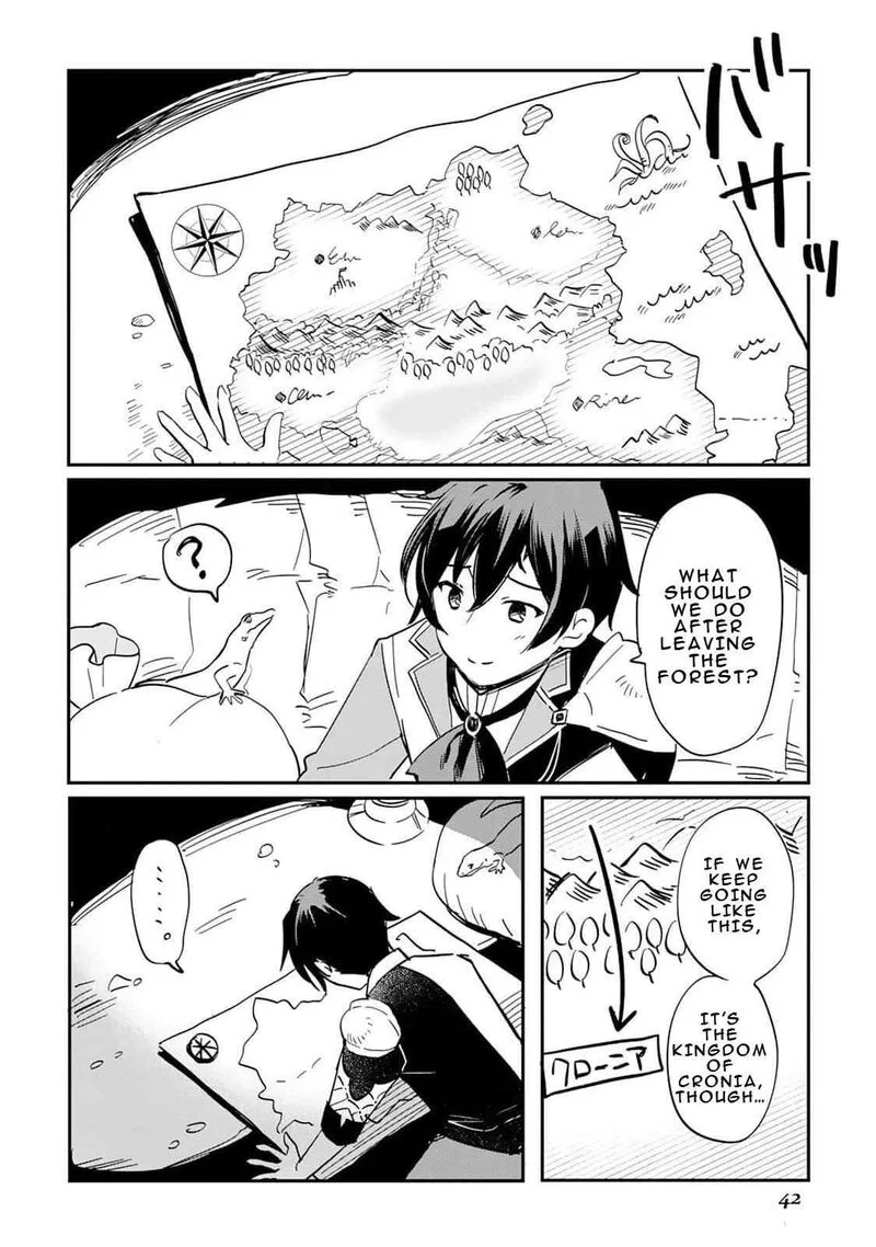 Tokage (Hontou wa Shinryuu) wo Shoukan Shita Seijuu Tsukai, Ryuu no Senaka de Kaitaku Life Chapter 1 page 43
