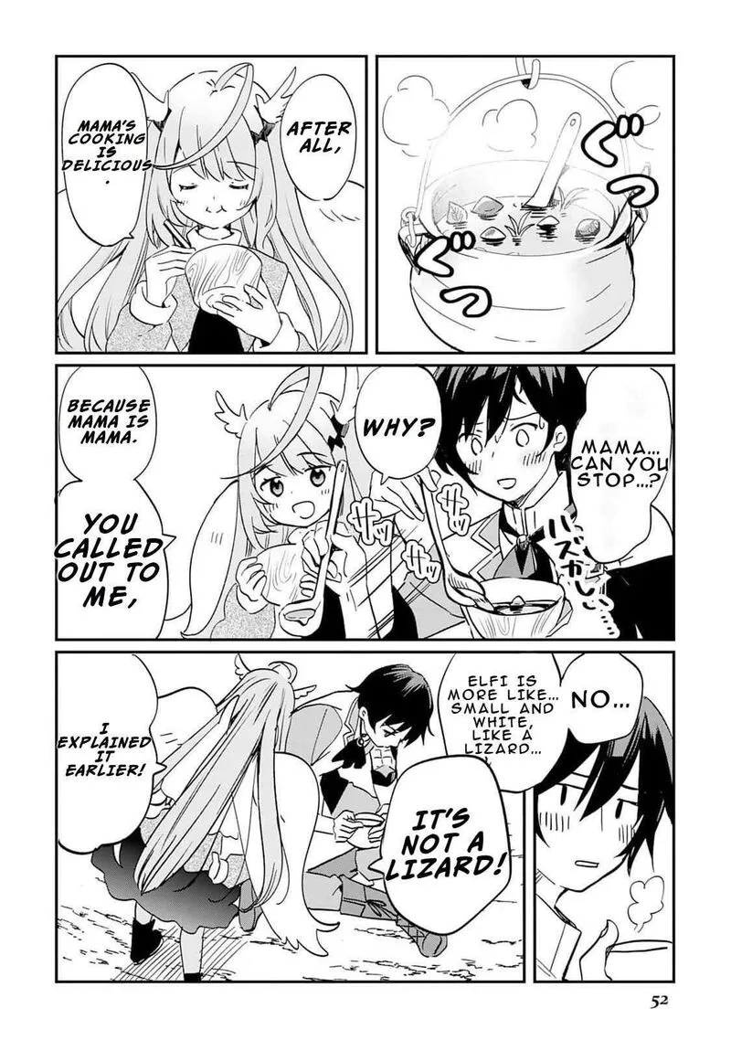 Tokage (Hontou wa Shinryuu) wo Shoukan Shita Seijuu Tsukai, Ryuu no Senaka de Kaitaku Life Chapter 1 page 53