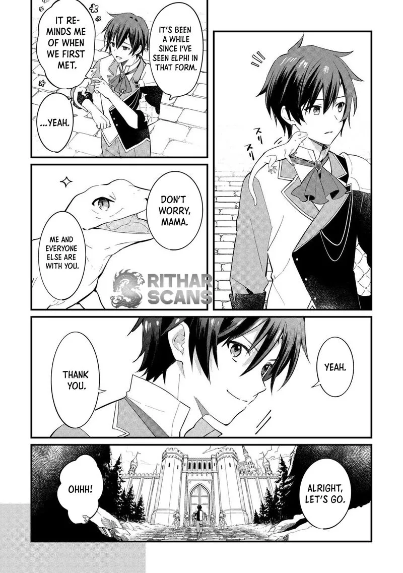 Tokage (Hontou wa Shinryuu) wo Shoukan Shita Seijuu Tsukai, Ryuu no Senaka de Kaitaku Life Chapter 26 page 2
