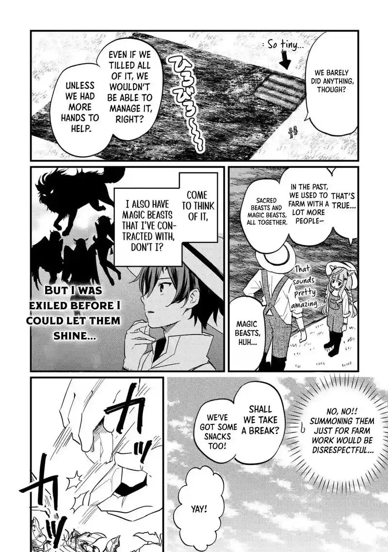 Tokage (Hontou wa Shinryuu) wo Shoukan Shita Seijuu Tsukai, Ryuu no Senaka de Kaitaku Life Chapter 6 page 4