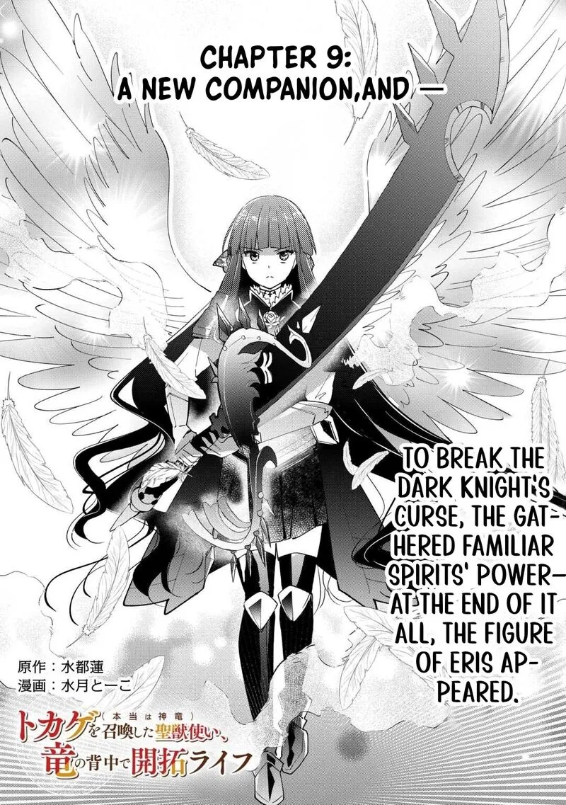 Tokage (Hontou wa Shinryuu) wo Shoukan Shita Seijuu Tsukai, Ryuu no Senaka de Kaitaku Life Chapter 9 page 2