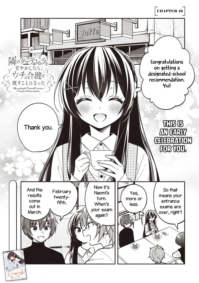 Tonari no Couderella wo Amayakashitara, Uchi no Aikagi wo Watasu koto ni natta Chapter 46 page 1