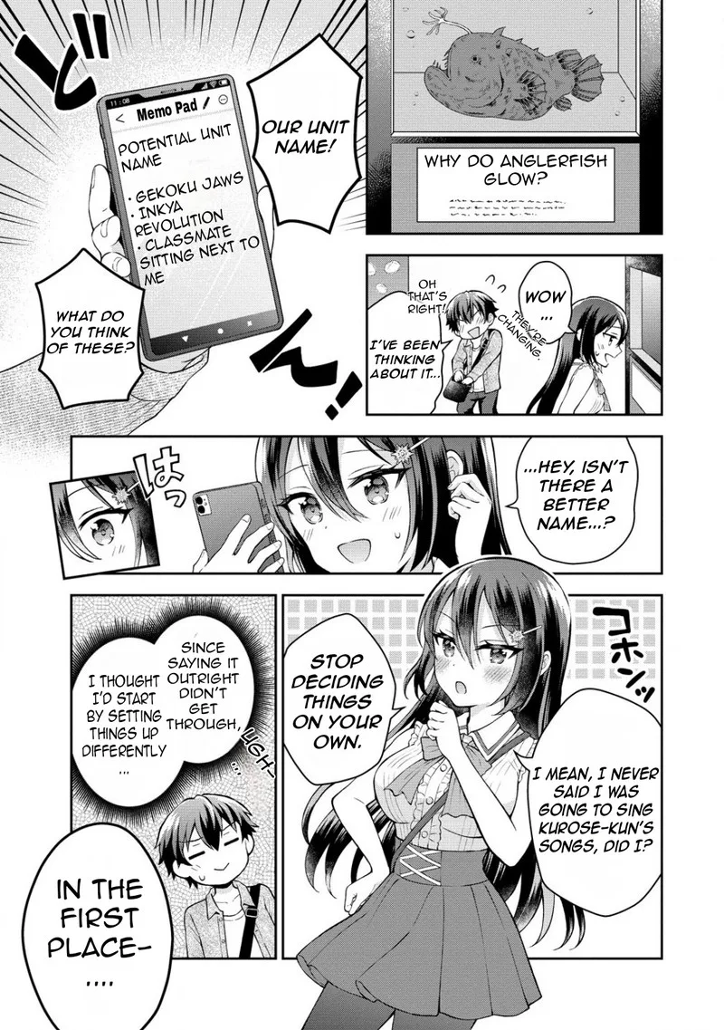 Tonari no Seki no Inkya Joshi ga Oshi Utaite Datta - Ore no Kyoku wo Uttatekure! Chapter 4.1 page 9