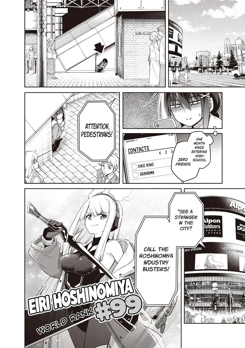 Toukyou KINOKO: Sekai Ranking 1-i no Komyu-ryoku Saijaku JK Chapter 1 page 8