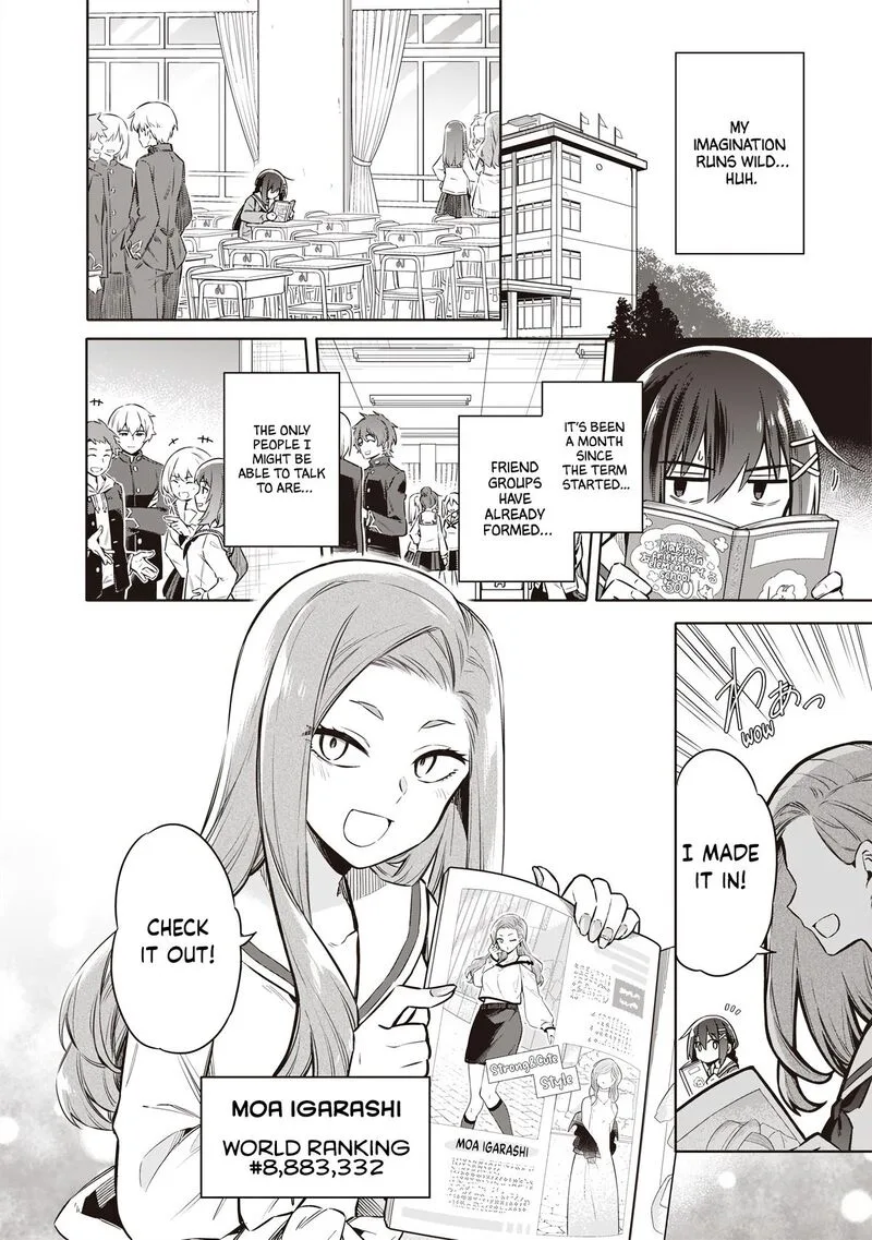 Toukyou KINOKO: Sekai Ranking 1-i no Komyu-ryoku Saijaku JK Chapter 2 page 9