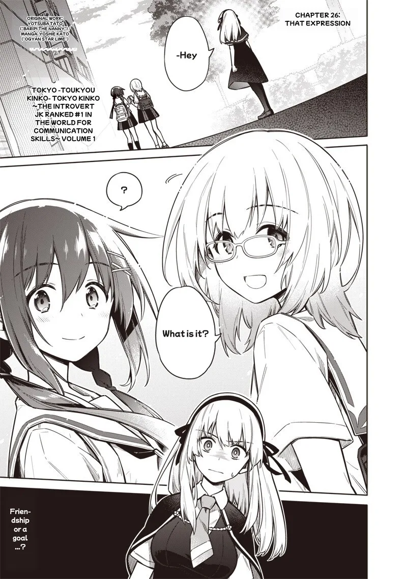 Toukyou KINOKO: Sekai Ranking 1-i no Komyu-ryoku Saijaku JK Chapter 26 page 1