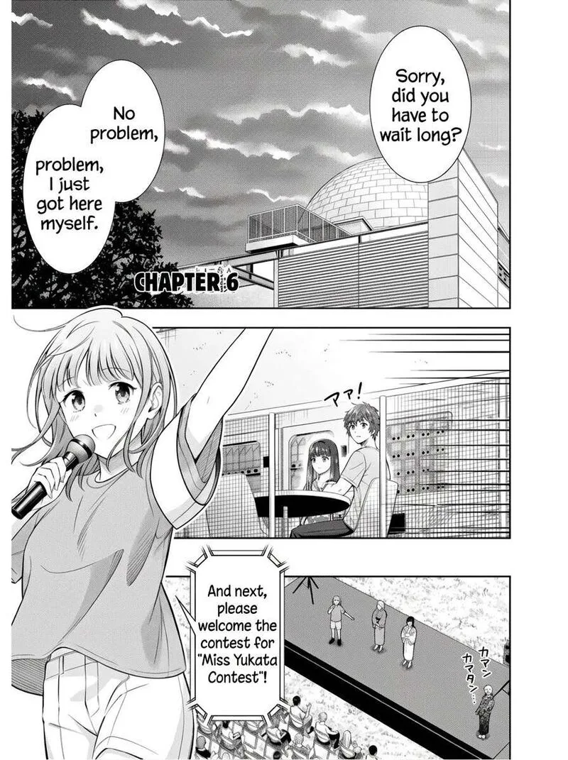 Toumei na Yoru ni Kakeru-kun to, Me ni Mienai Koi wo Shita. Chapter 6 page 1