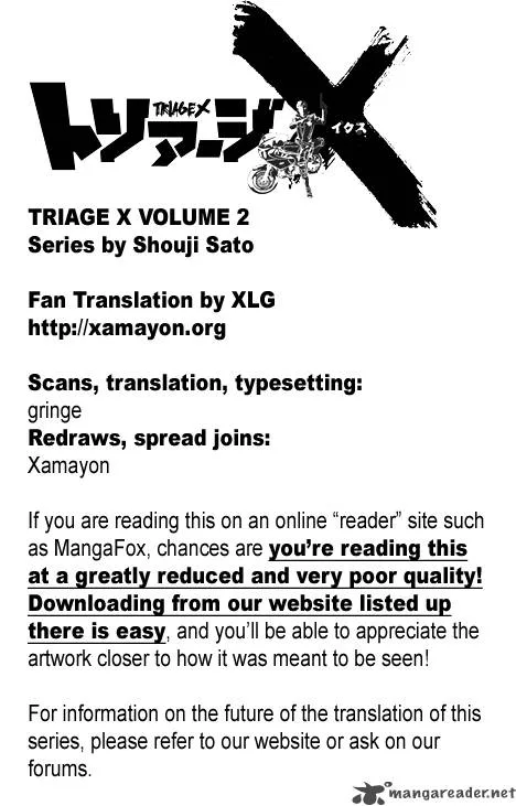 Triage X Chapter 5 page 1