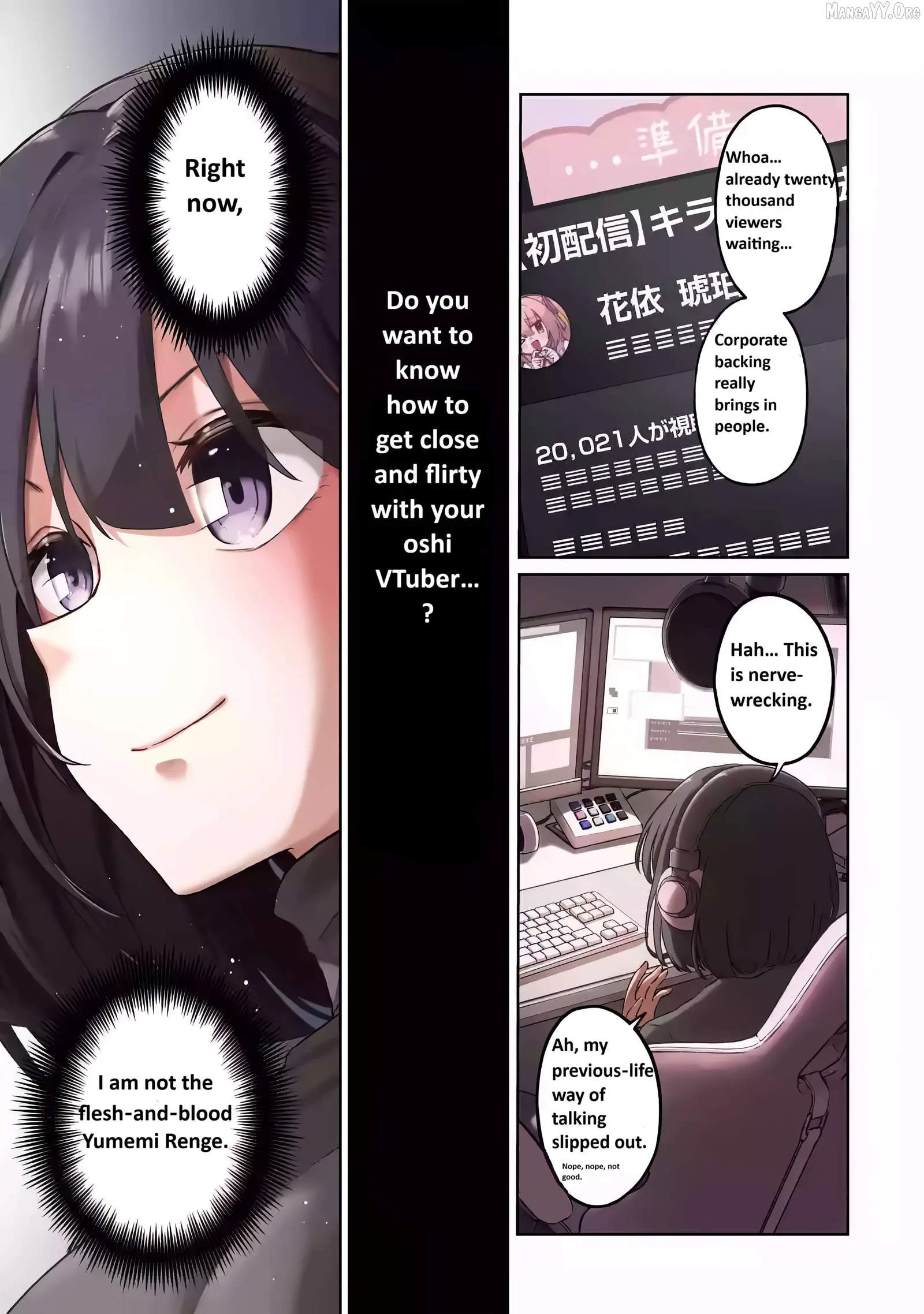 TS Tenseishita Watashi ga Shozokusuru VTuber Jimusho no Liver o Zenin Otoshi ni Iku Hanashi Chapter 1 page 1