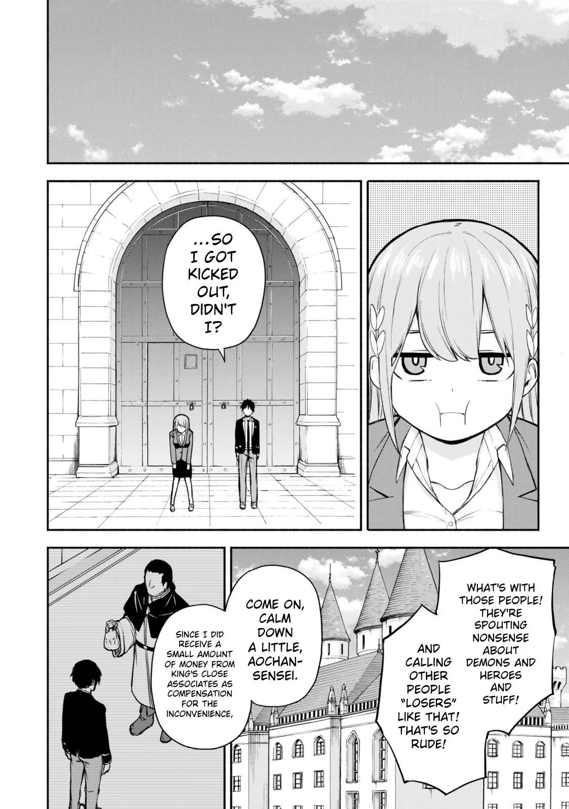 Tsuihou Sareta Teihen Shoku [Touzoku] wa Game Chishiki de Musousuru. Issho ni Shoukan Sareta Sensei mo Hazure Job Dattakedo Kouritsuteki ni Nariagarimasu Chapter 1 page 24