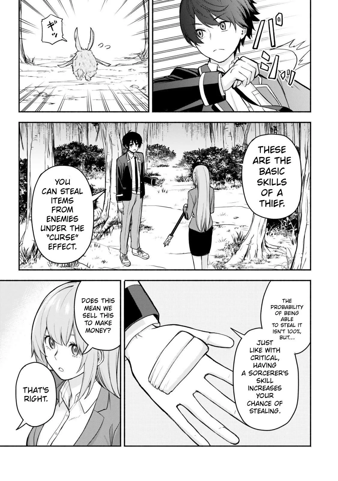 Tsuihou Sareta Teihen Shoku [Touzoku] wa Game Chishiki de Musousuru. Issho ni Shoukan Sareta Sensei mo Hazure Job Dattakedo Kouritsuteki ni Nariagarimasu Chapter 2 page 11