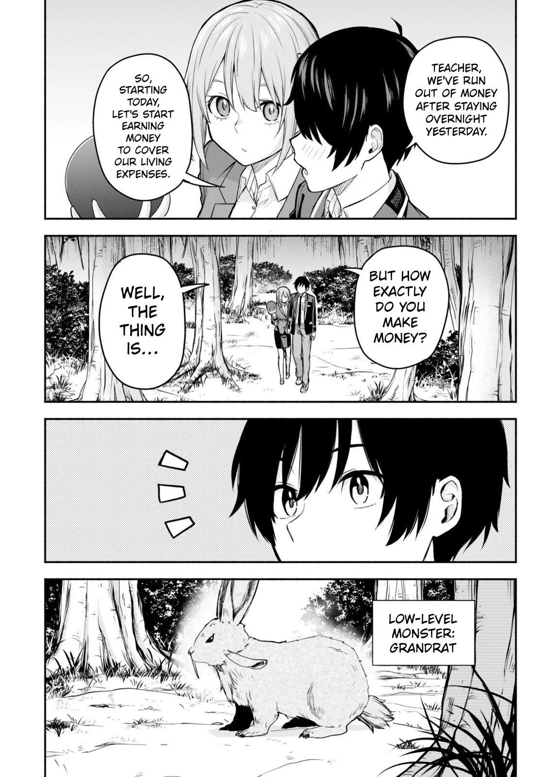 Tsuihou Sareta Teihen Shoku [Touzoku] wa Game Chishiki de Musousuru. Issho ni Shoukan Sareta Sensei mo Hazure Job Dattakedo Kouritsuteki ni Nariagarimasu Chapter 2 page 8